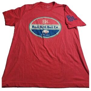 Red Dirt Hat Co. Vintage Sign Heather Red T-Shirt Size Large EUC